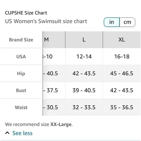 CUPSHE one piece Navy Floral Swimsuit - Picture 8 of 8